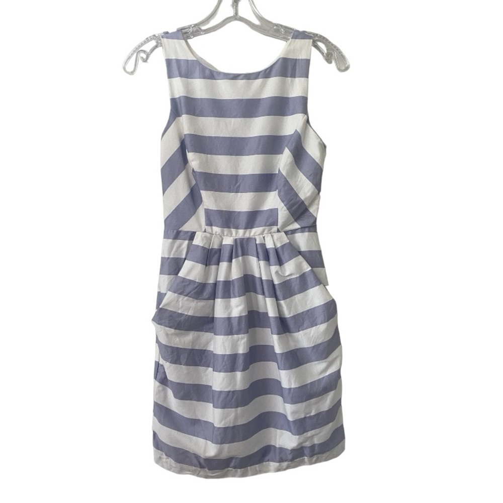 Jodi Kristopher Blue and White Striped dress